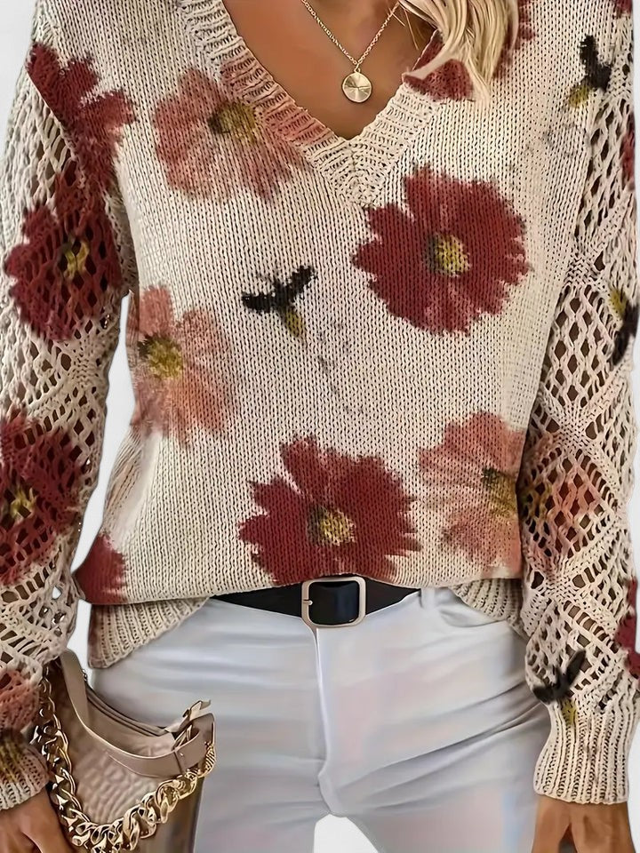 Madis | Elegant Floral Sweater