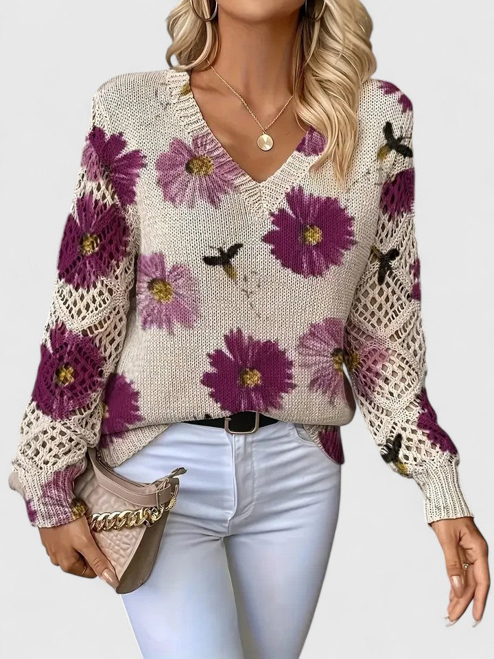 Madis | Elegant Floral Sweater