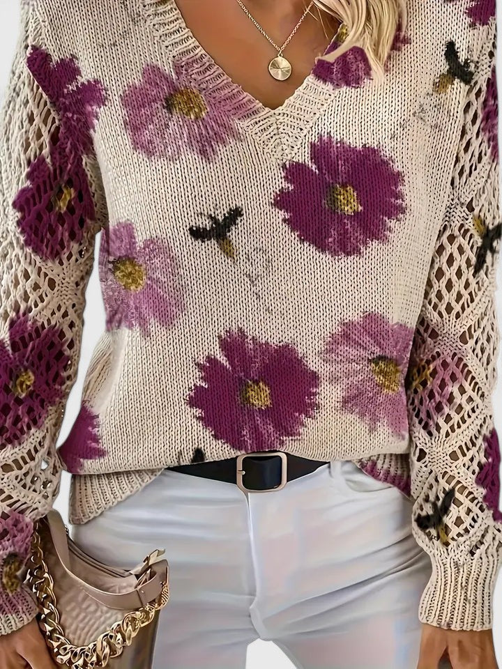Madis | Elegant Floral Sweater