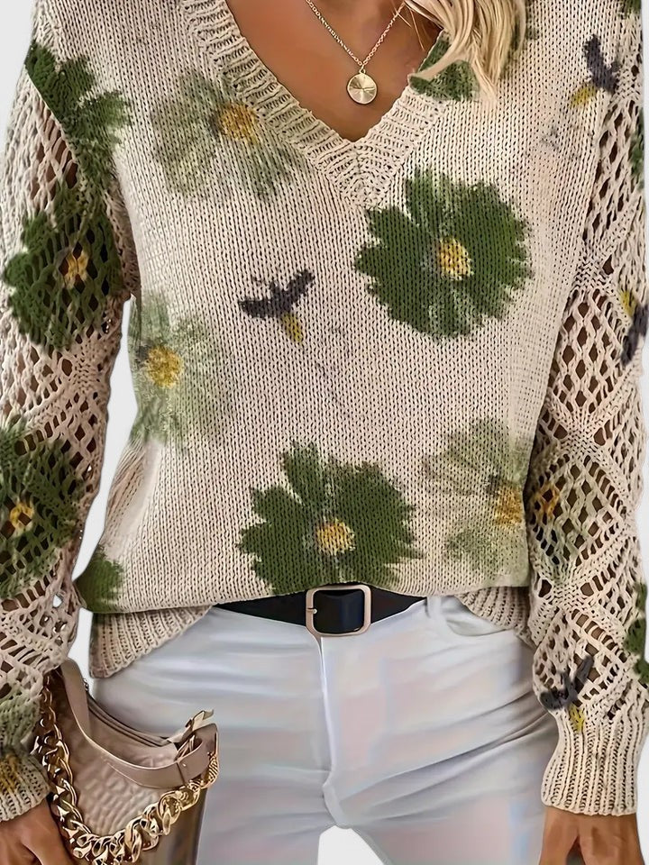 Madis | Elegant Floral Sweater