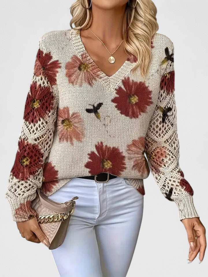 Madis | Elegant Floral Sweater