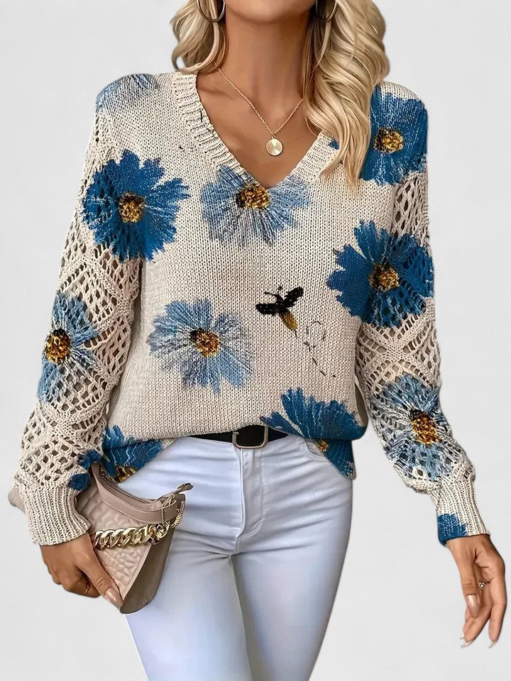 Madis | Elegant Floral Sweater