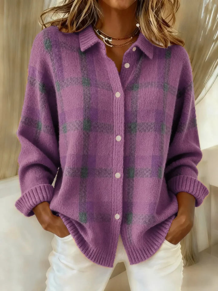 Danica | Cloud-Soft Plaid Button-Up