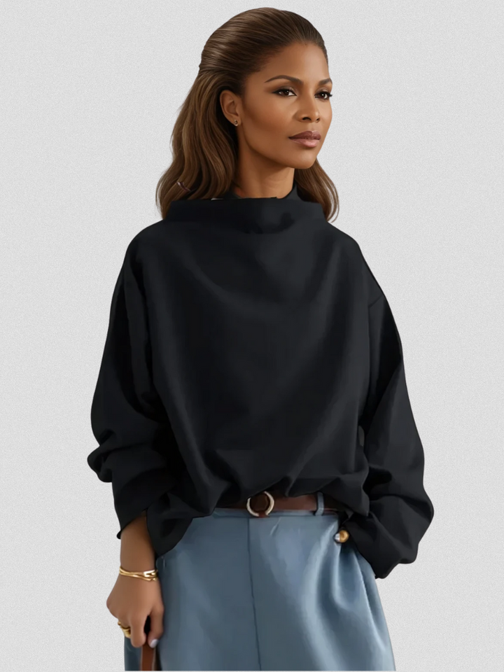 Elly™ | High-Neck Cozy Knit Top