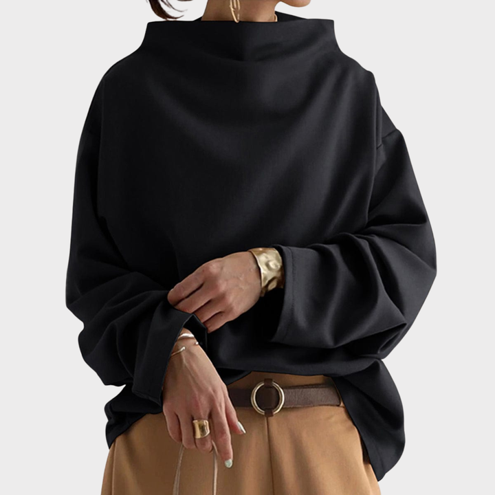 Elly™ | High-Neck Cozy Knit Top