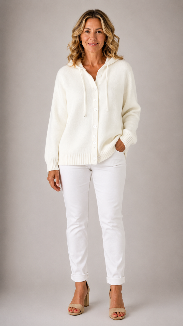 Bella Cozy Hooded Knit Cardigan
