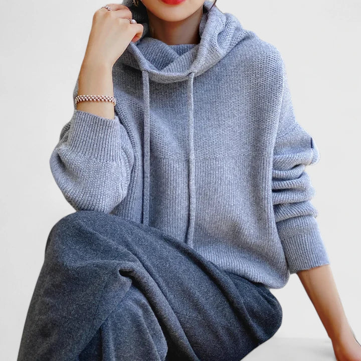 Amelia™ | Cozy Knit Hoodie