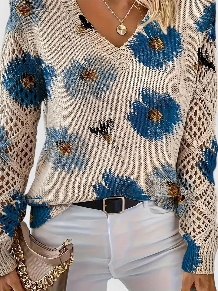 Madis | Elegant Floral Sweater