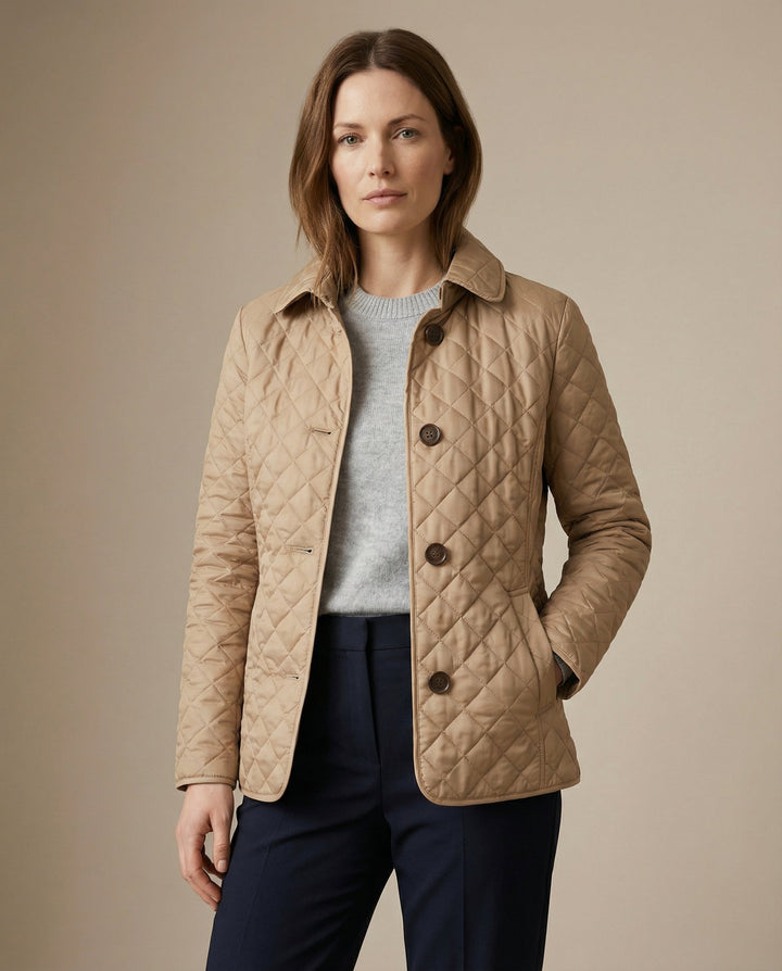 Olivia | Quilted Button-Up Jacket