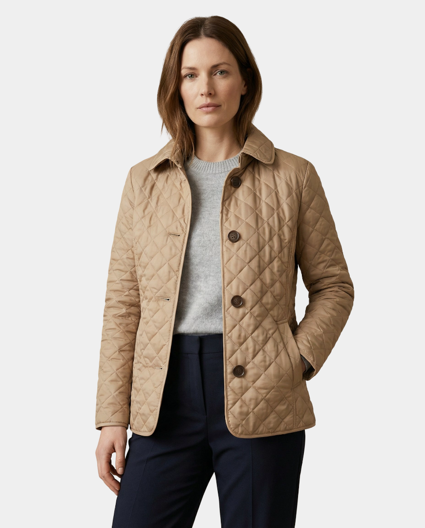 Olivia | Quilted Button-Up Jacket