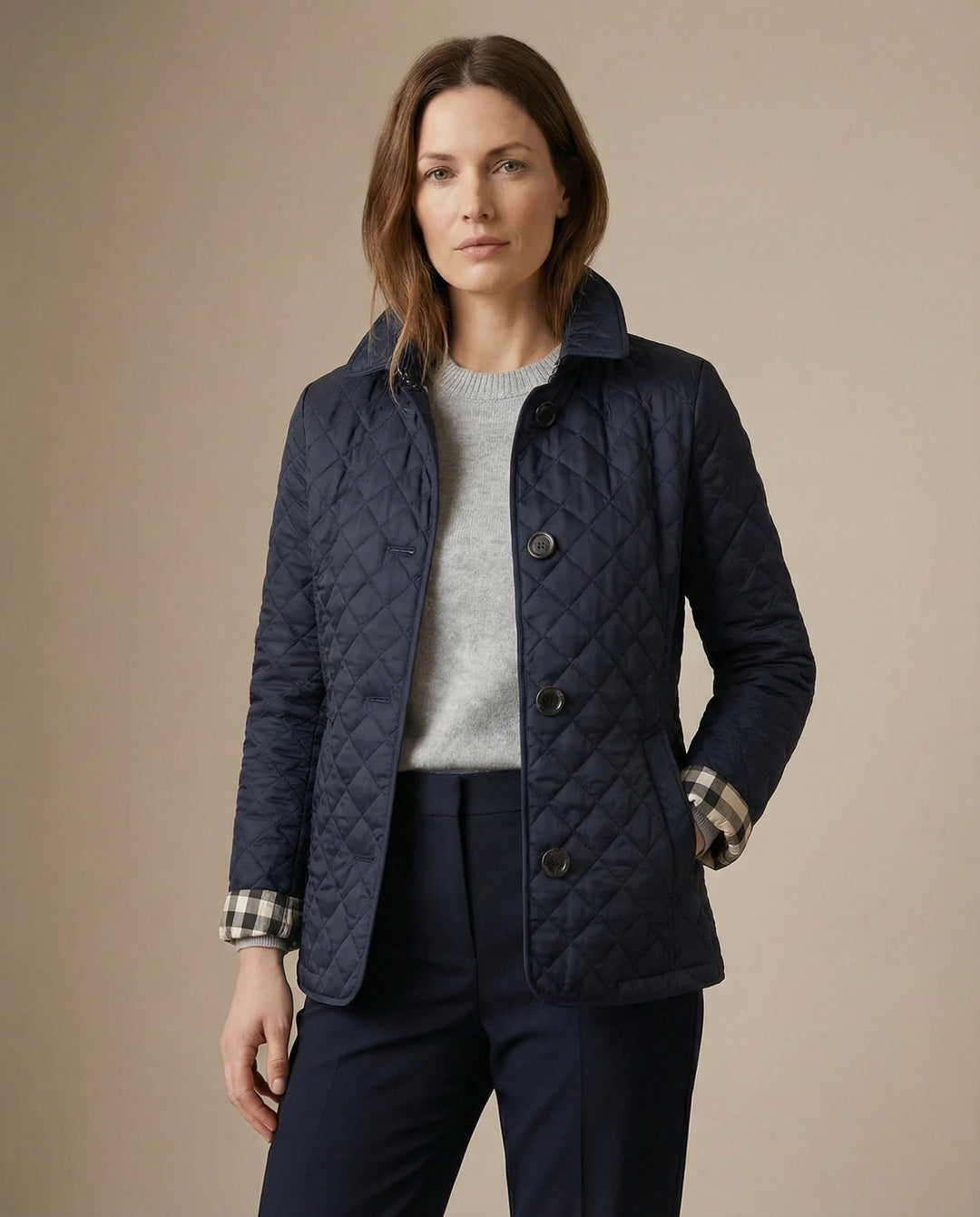 Olivia | Quilted Button-Up Jacket