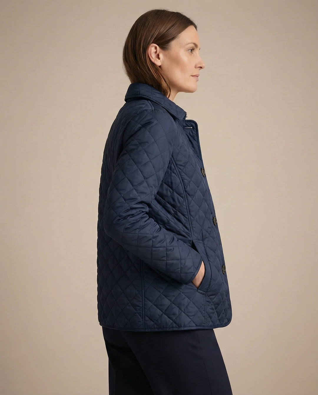 Olivia | Quilted Button-Up Jacket