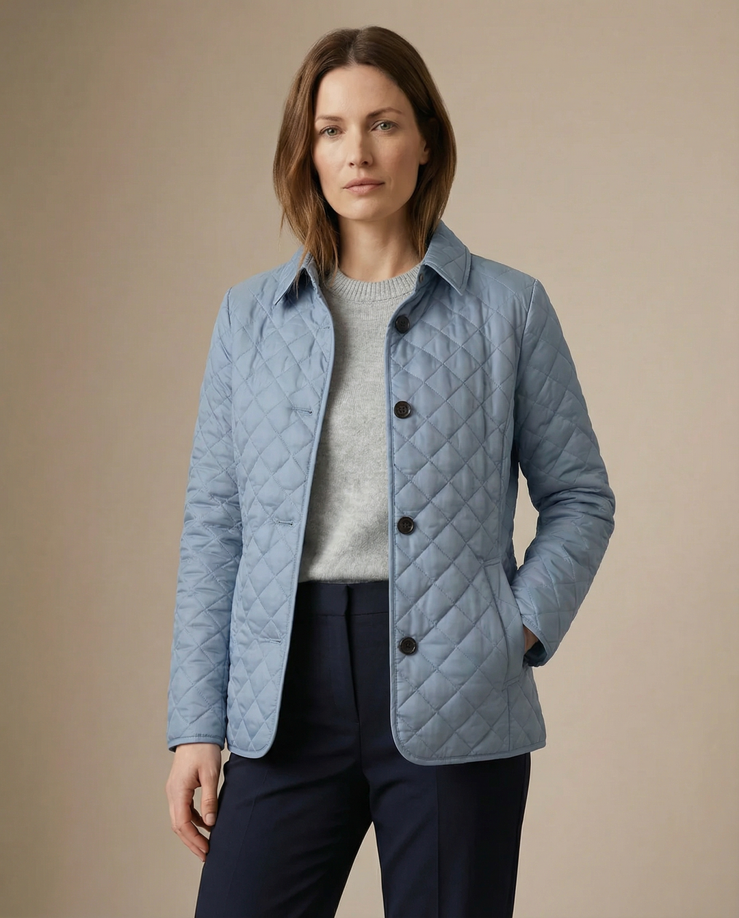 Olivia | Quilted Button-Up Jacket