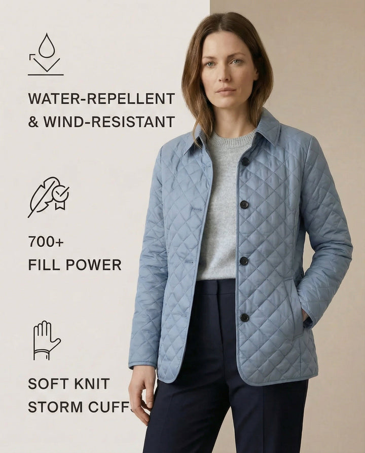 Olivia | Quilted Button-Up Jacket