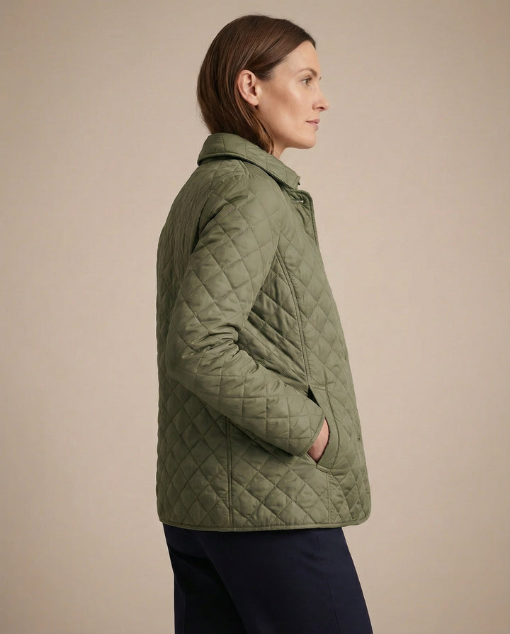 Olivia | Quilted Button-Up Jacket