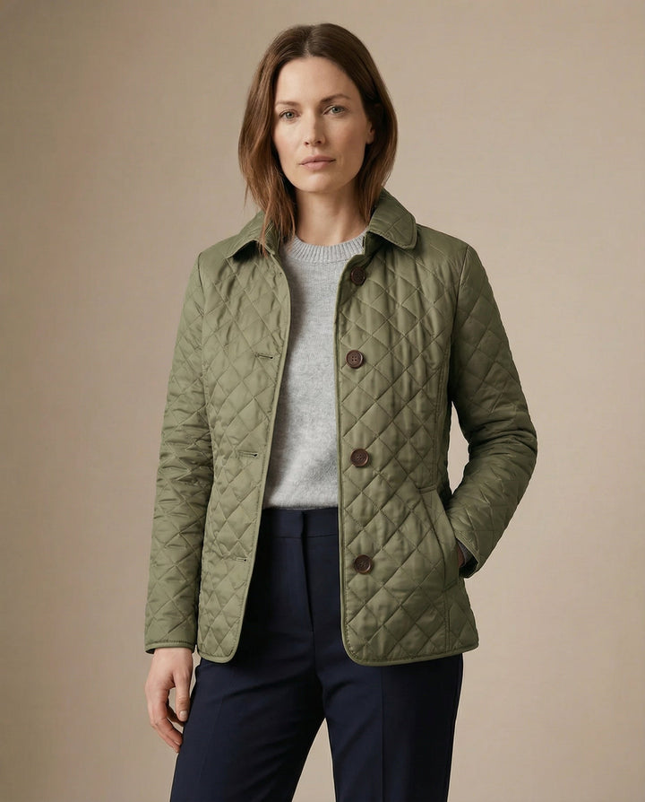 Olivia | Quilted Button-Up Jacket