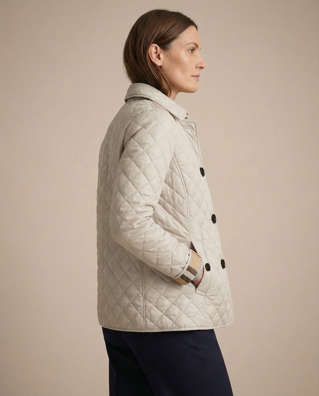 Olivia | Quilted Button-Up Jacket