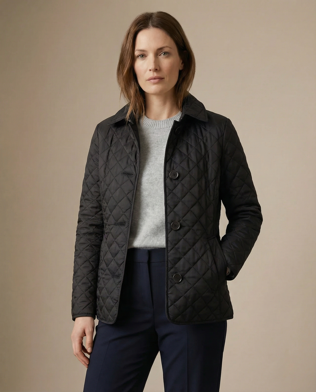 Olivia | Quilted Button-Up Jacket