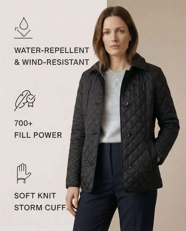 Olivia | Quilted Button-Up Jacket